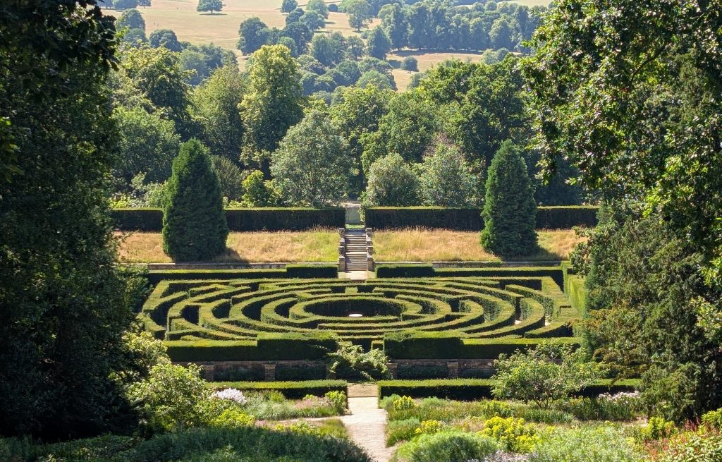 The maze from above