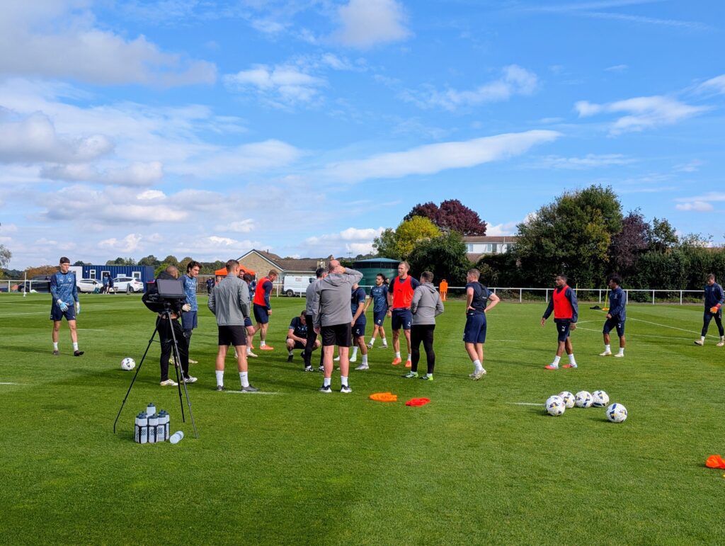 Chesterfield FC players in training