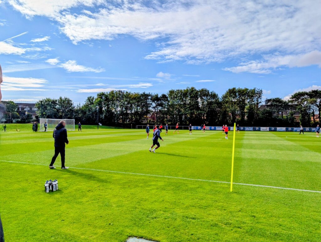 Chesterfield FC players in training