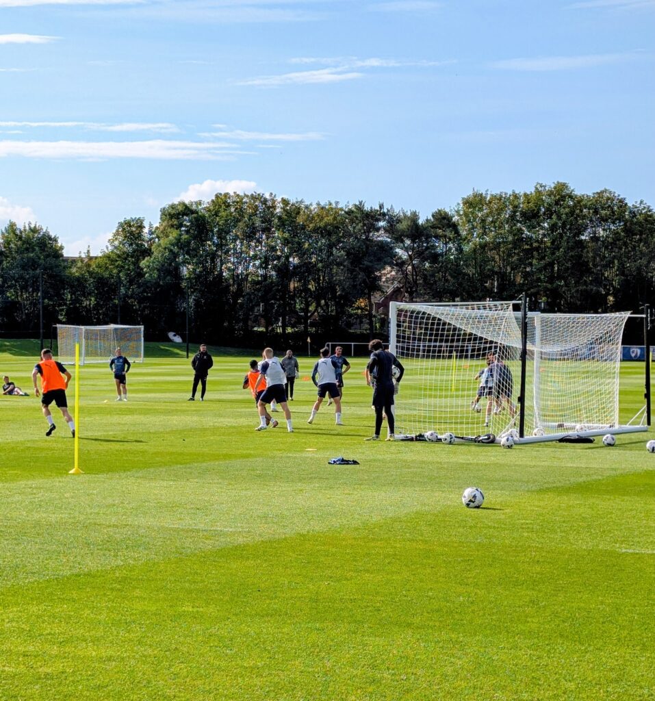 Chesterfield FC players in training