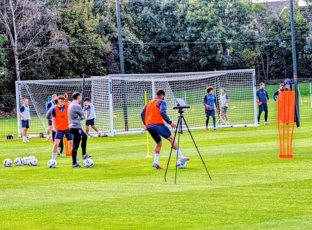 Chesterfield FC players in training
