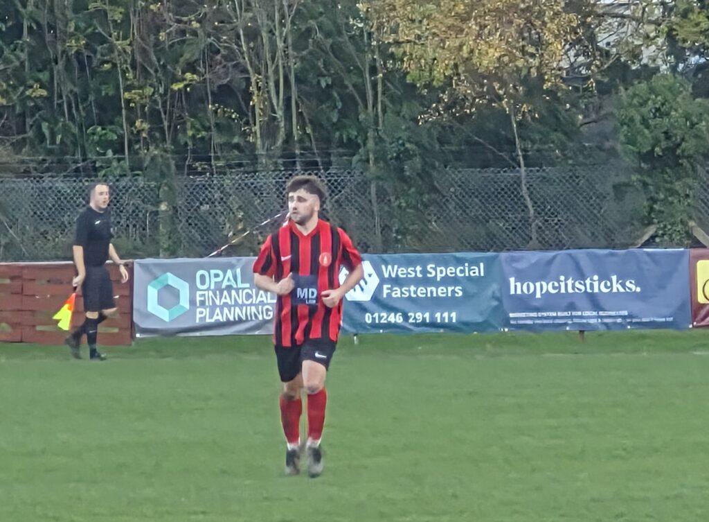 Dronfield Town FC match in action